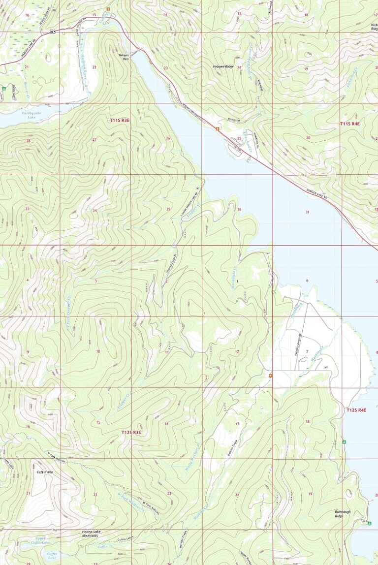 Hebgen Dam Montana 2020-USGS Topographic Map