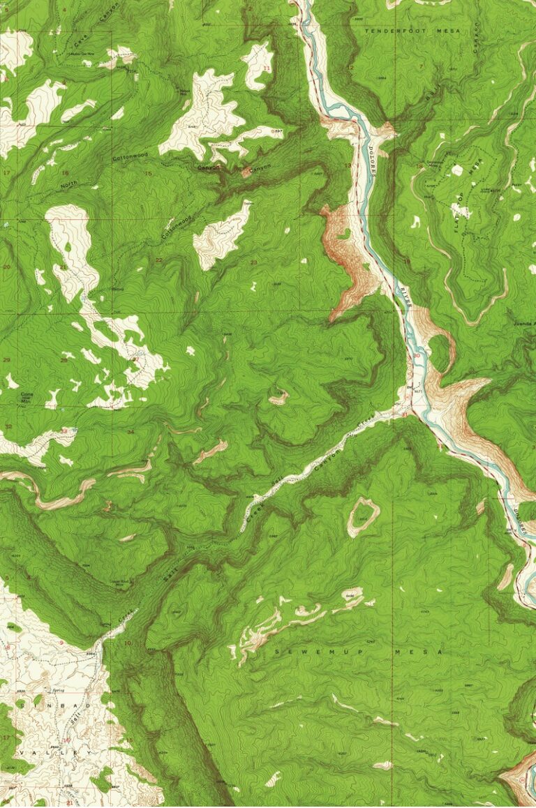 Jaunita Arch Colorado 1960-USGS Topographic Map