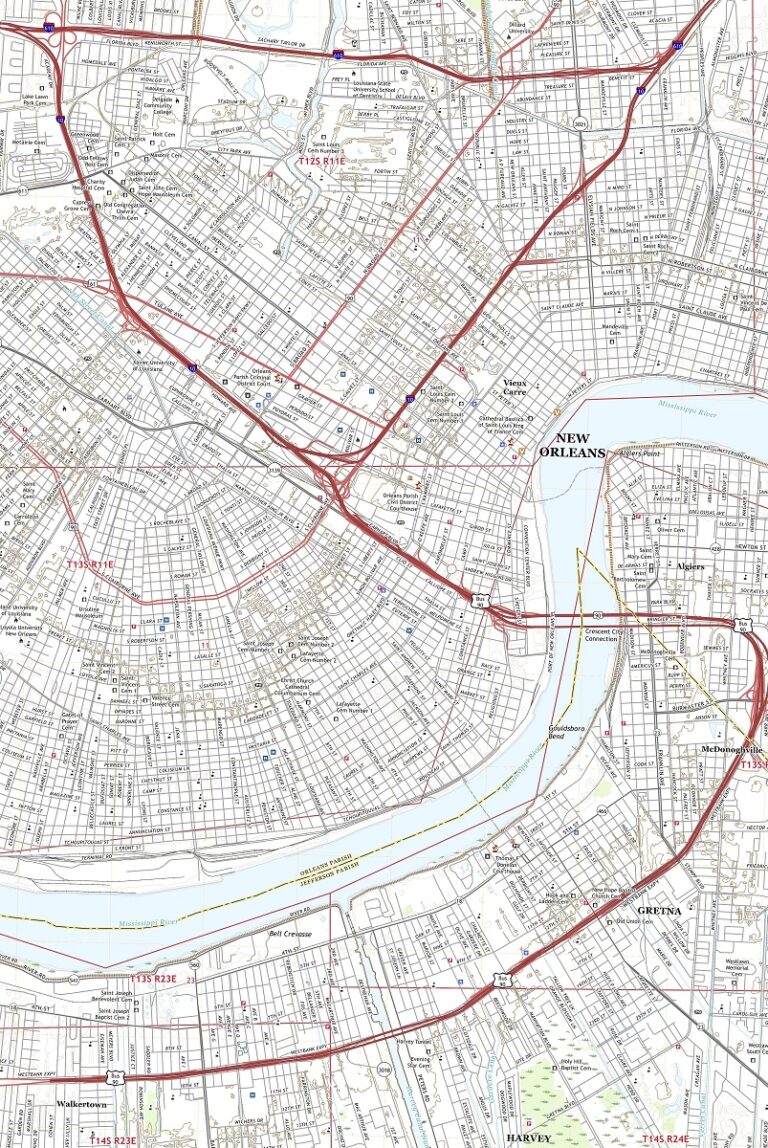 New Orleans Louisiana 2020-USGS Topographic Map