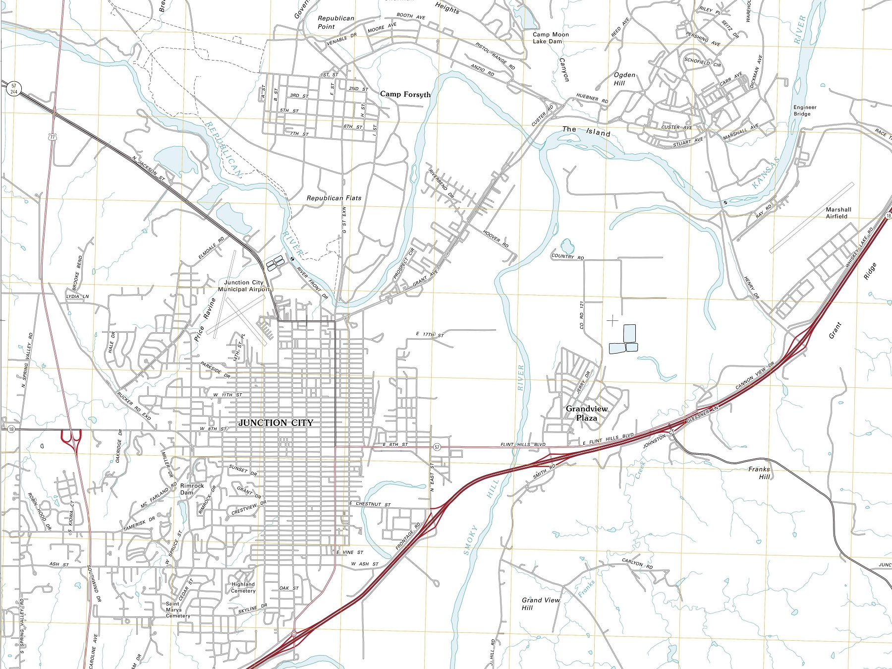 Planimetric Maps-Kansas