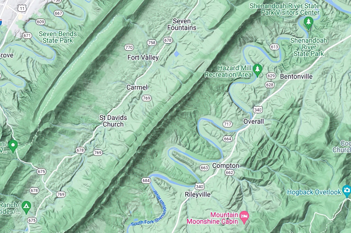 Terrain Maps-Virginia