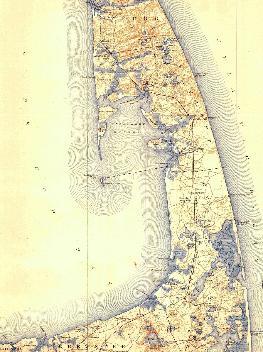 USGS Historical Maps - Cape Cod Massachusetts 1887