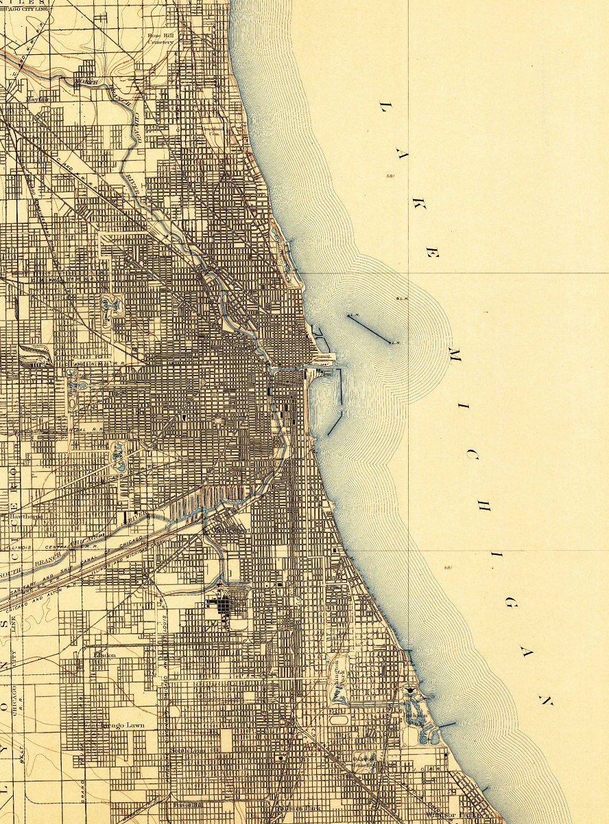 USGS Historical Maps - Chicago Illinois 1901