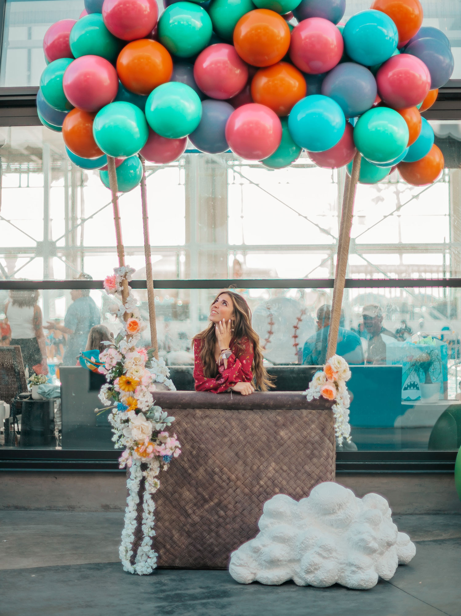 Belmont Park San Diego Spring hot-air balloon photo prop