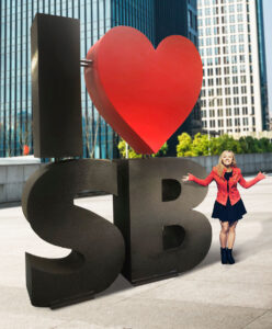 I heart SB Giant Metal Letters