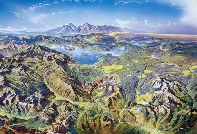 Yellowstone-Artistic-Painted-Maps-2