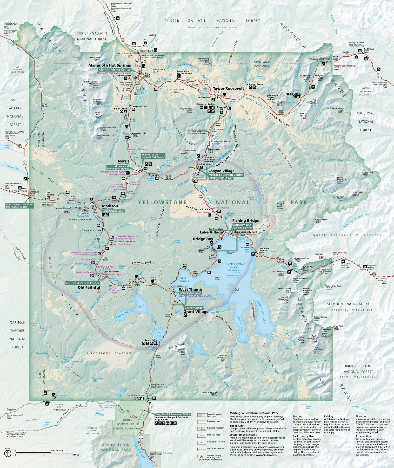 Yellowstone-Brochure-Map