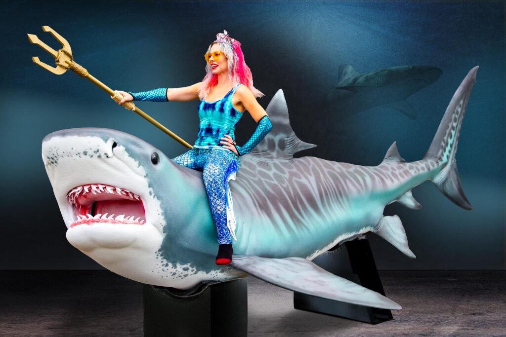 Life size Tiger Shark model made for national amusement park.