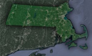 Satellite Map of Massachusetts