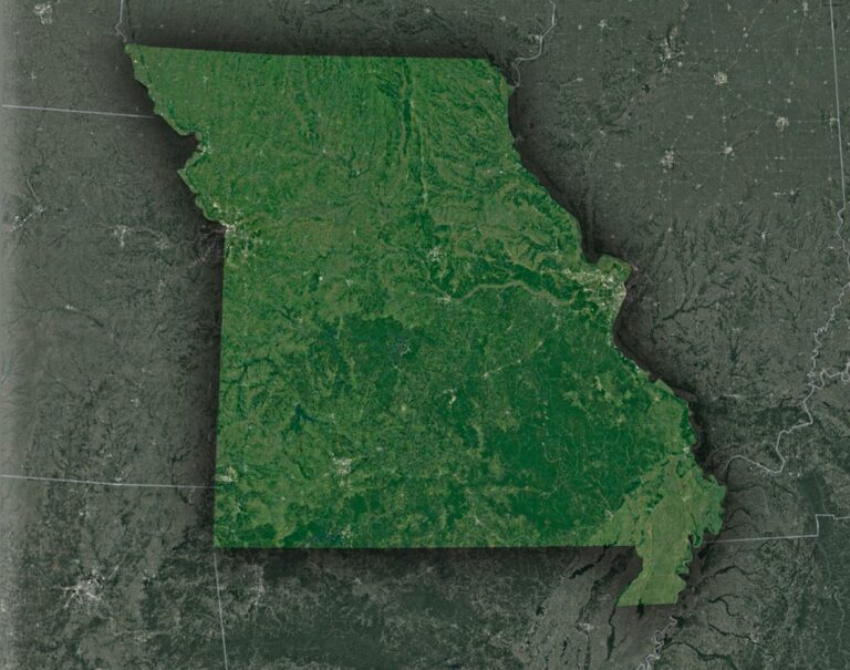 Missouri Satellite Map