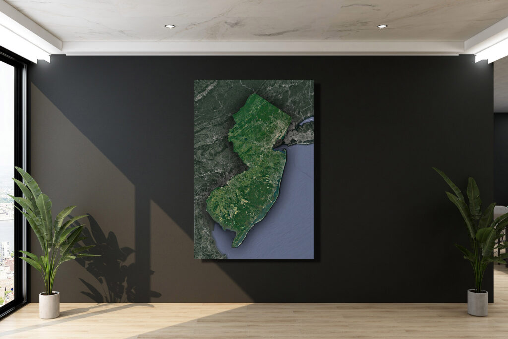 NEW JERSEY CARTE ET IMAGE SATELLITE visual data 4
