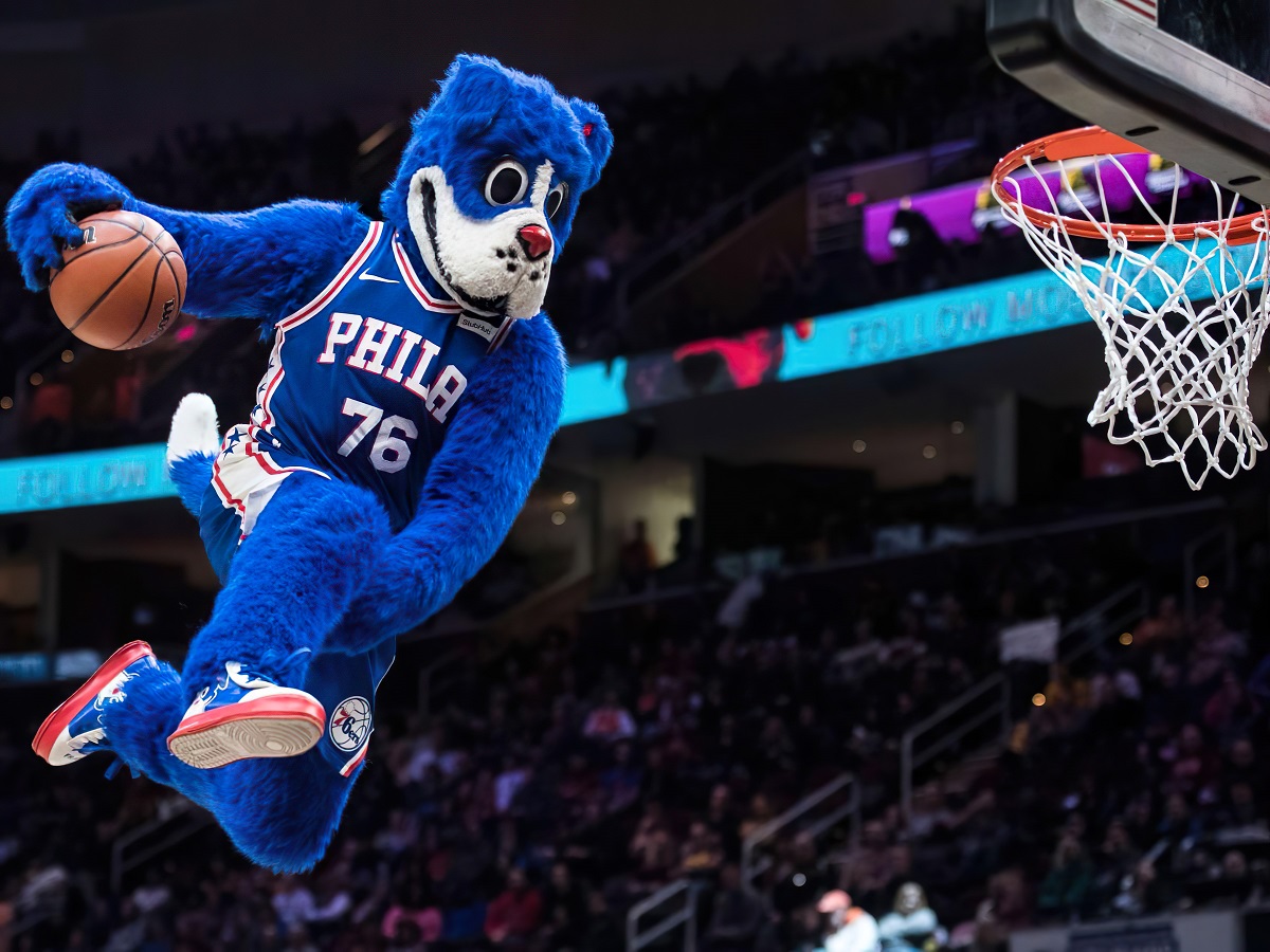 NBA Mascots-Franklin the Dog