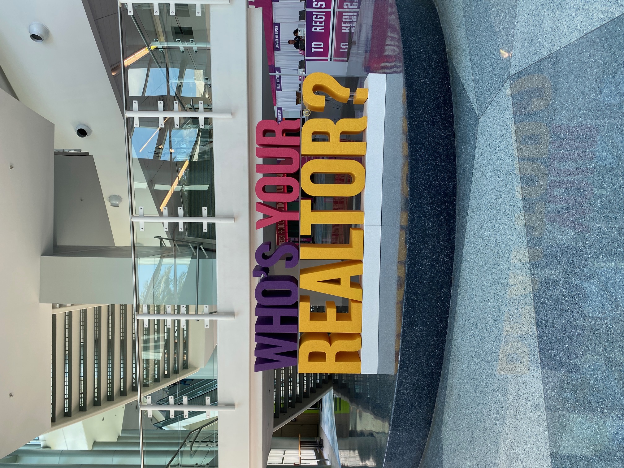 Who's Your Realtor? Large Foam Stacked Colorful Letters
