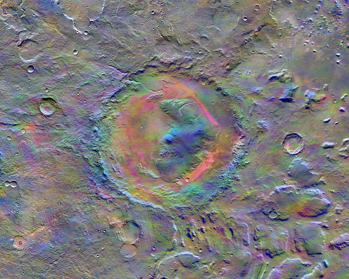 Mars-Odyssey-THEMIS-Gale-Crater-Minerals