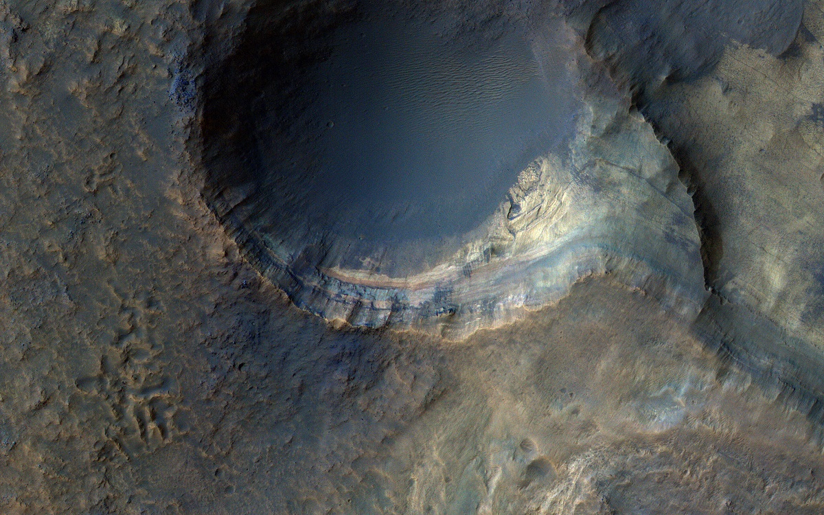 Sedimentary Rocks inside Terby Crater