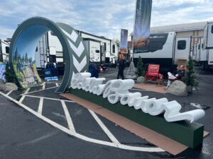EddieBauer foam logo for Camping World