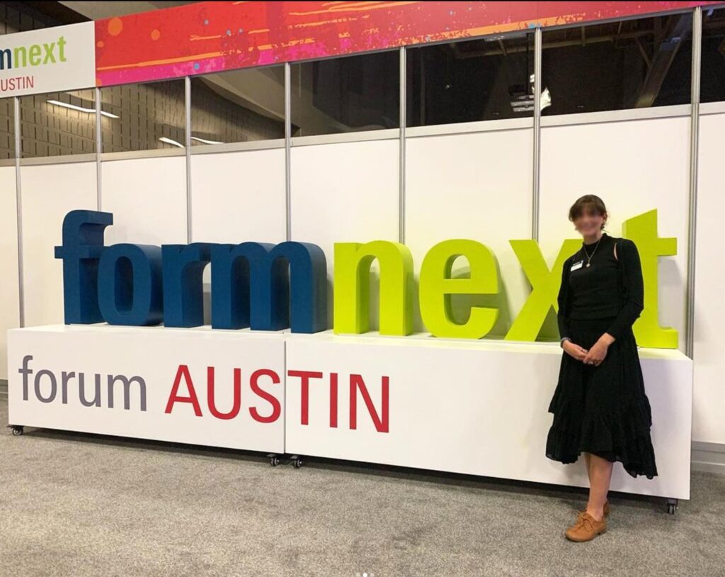 Formnext Forum Austin 2023 foam logo display