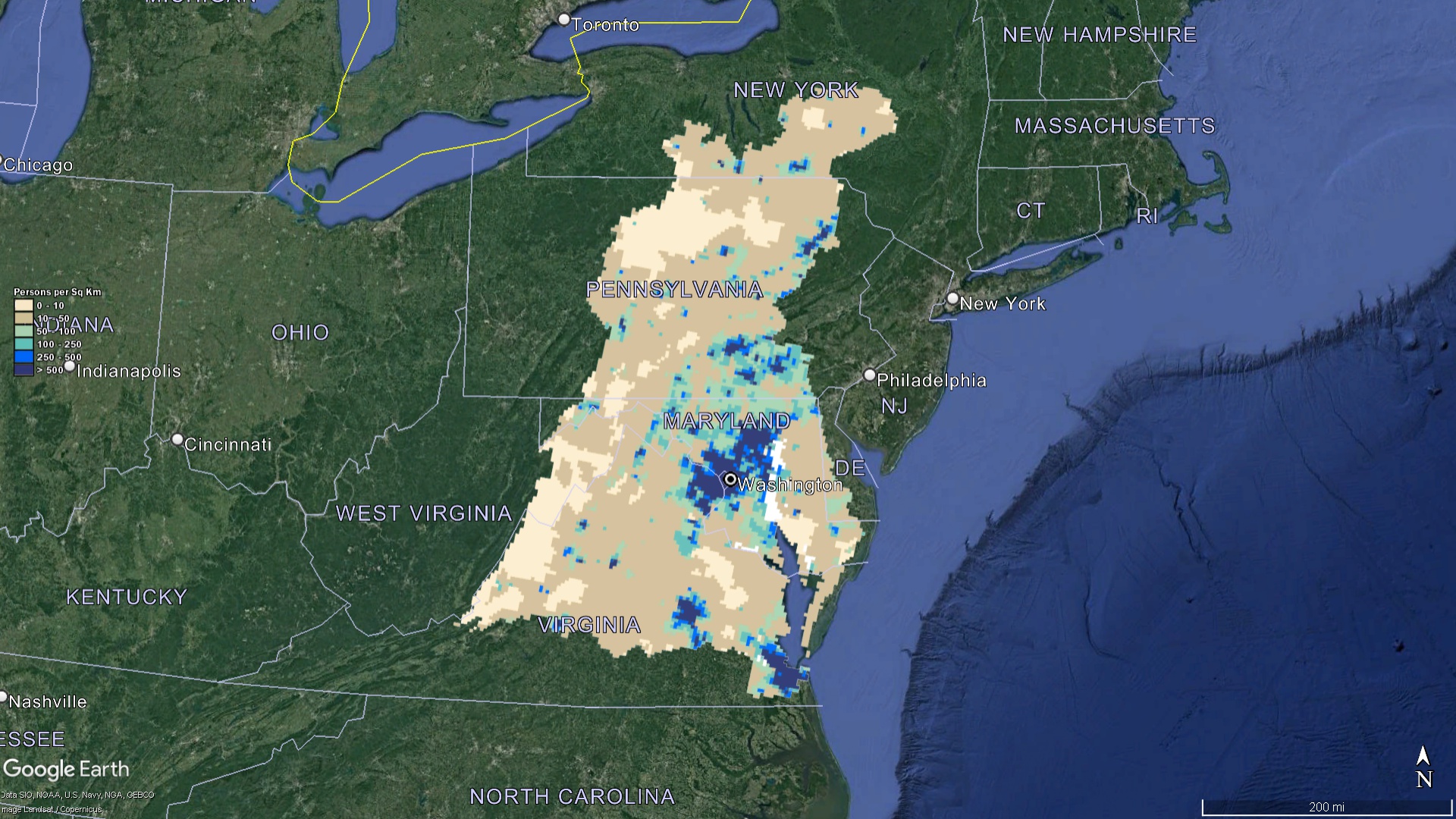 Chesapeake Bay Watershed Population