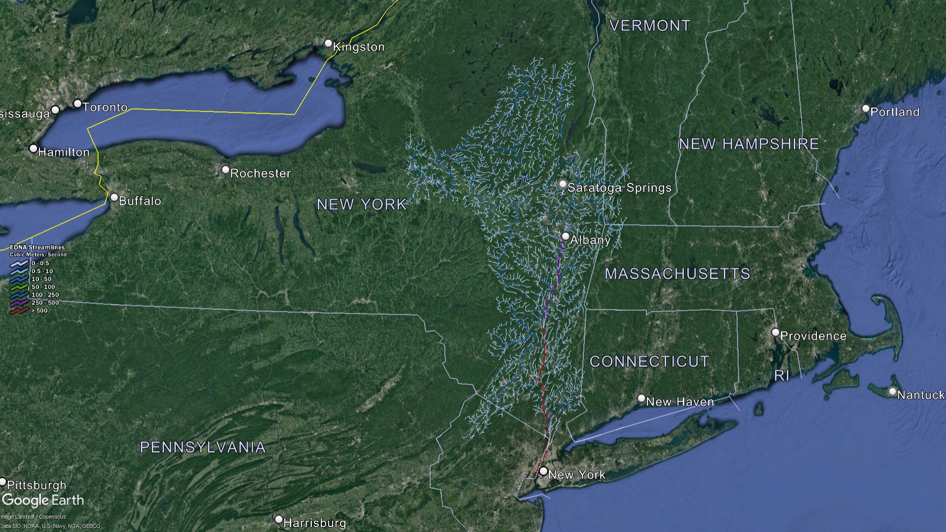 New York-Hudson Watershed Streams