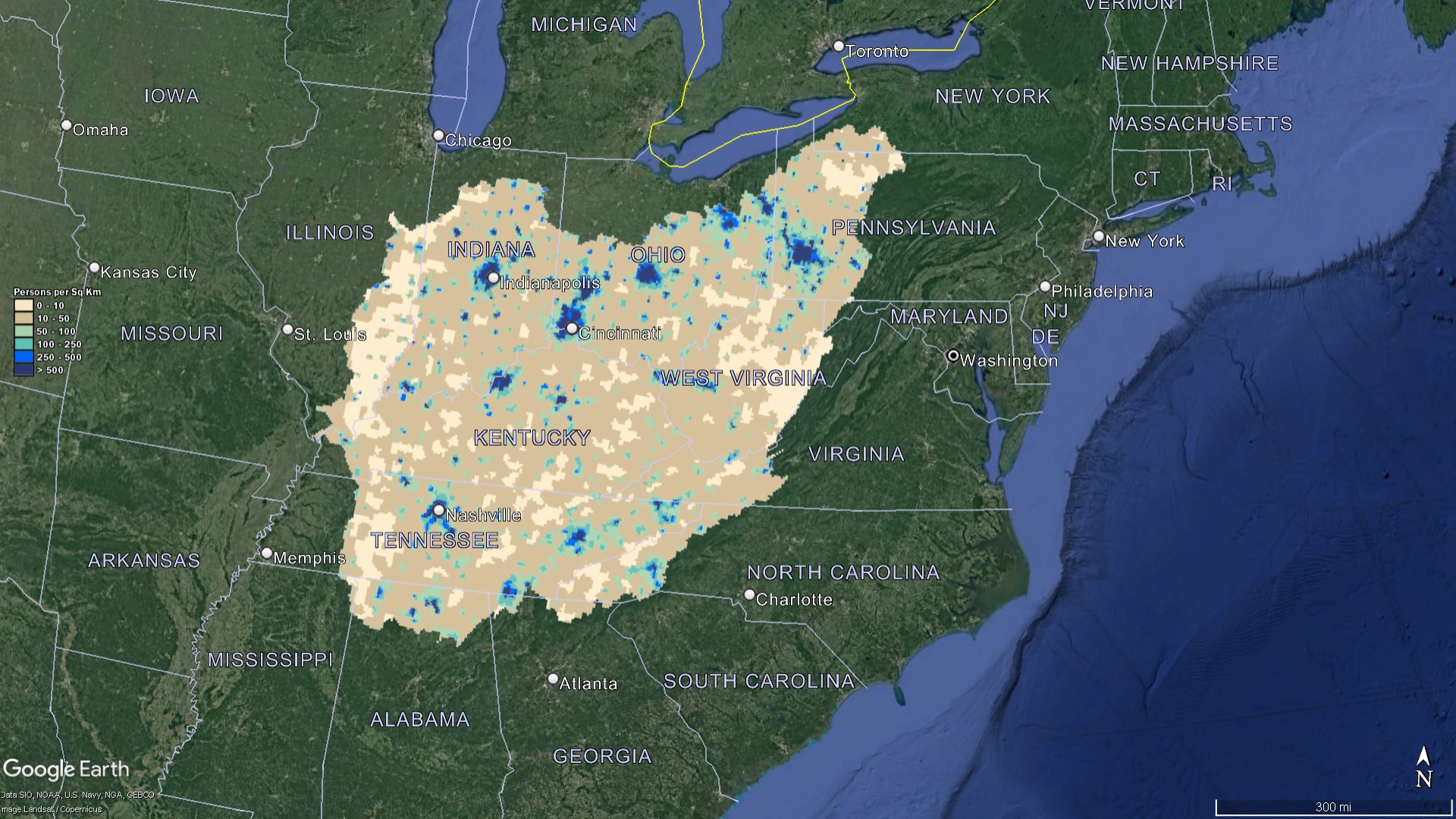 Ohio Watershed Population