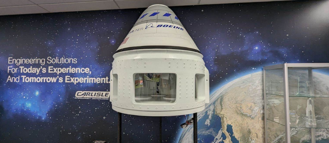 Boeing Starliner 1000 spaceship replica