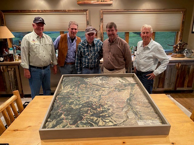 Montana Ranch topographical raised relief 3d map