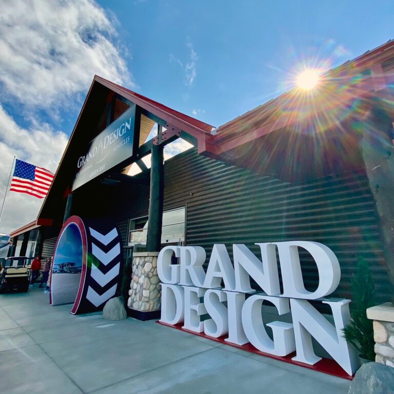 grand design camping world foam logo
