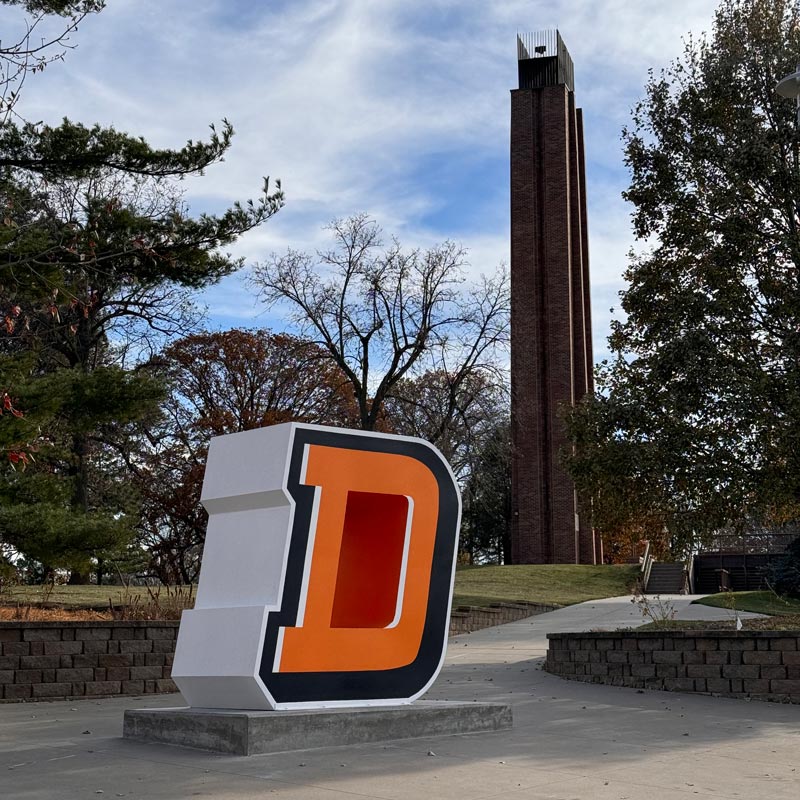 Giant Letter / Logo for Doane University