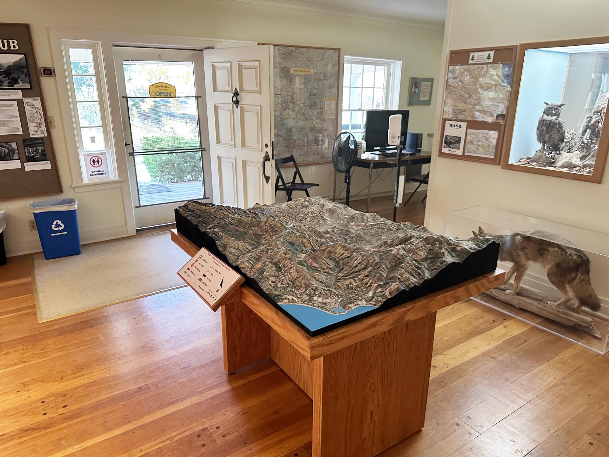 Malibu Creek State Park California Visitor's Center 3D Topography Map