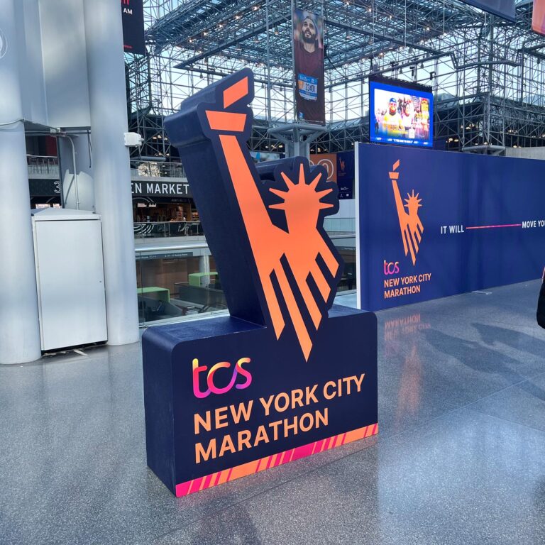 TCS New York City Marathon Logo Display
