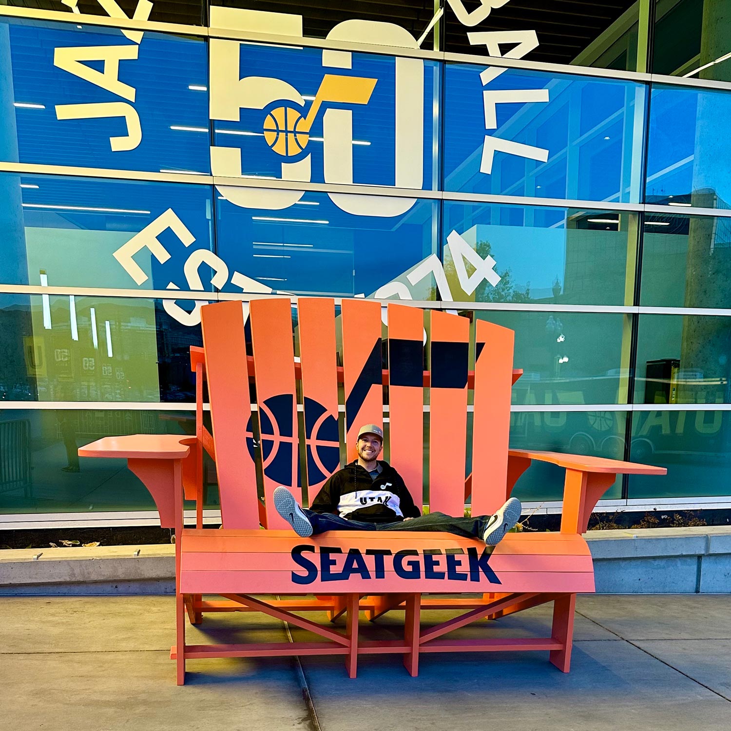 Utah Jazz / Seatgeek Giant Adirondack Chair for Delta Center events