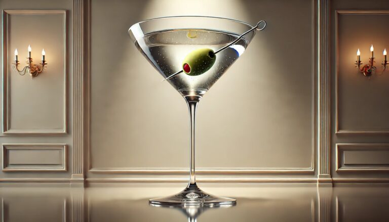 Oversized martini glass photo setting concept