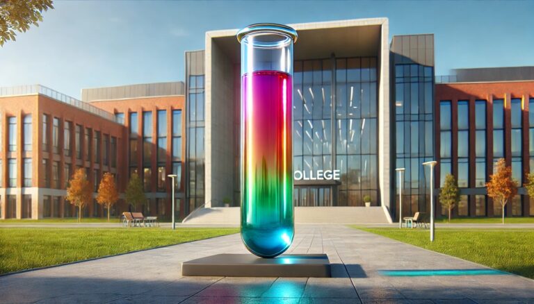 Oversized laboratory test tube display concept