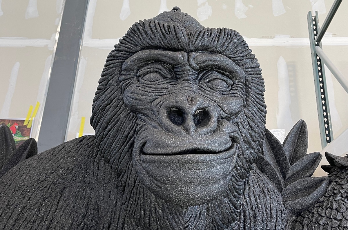 Sculpted Foam of Gorilla with Polyurea