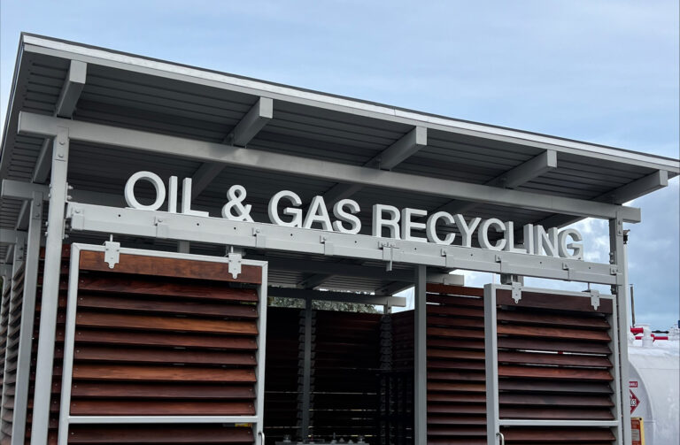 Oil and Gas Recycling Metal Letter Signage