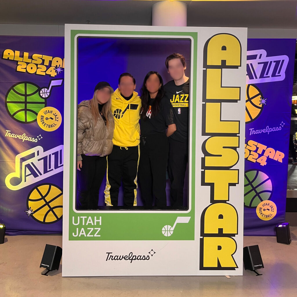 Utah Jazz TravelPass Photo Prop