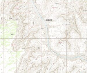 3D Topographic Map of Arizona-Havasupai Point
