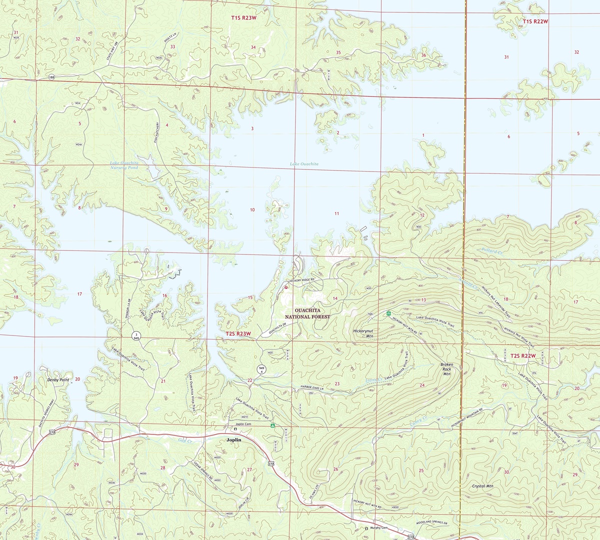 3D Topographic Map of Arkansas-McGraw-Mountain