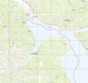 3D Topographic Map of Idaho-Palisades Dam