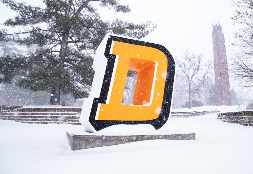 Doane College Metal Letters-Winter