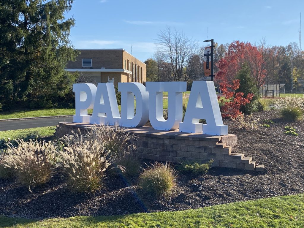 Padua Academy Large Metal Letters