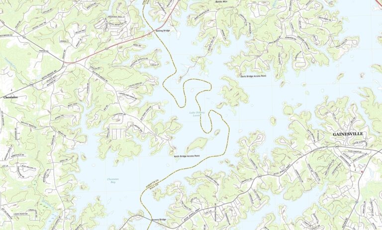 Topographic Map of Georgia