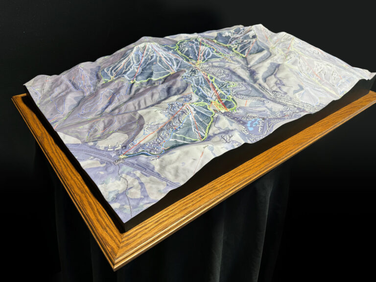 Deer Valley Ski Resort Topographical Custom 3D Map