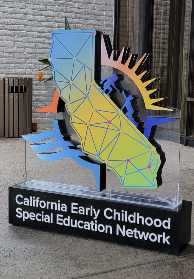 California Early Childhood Special Education Network 3D Logo Display