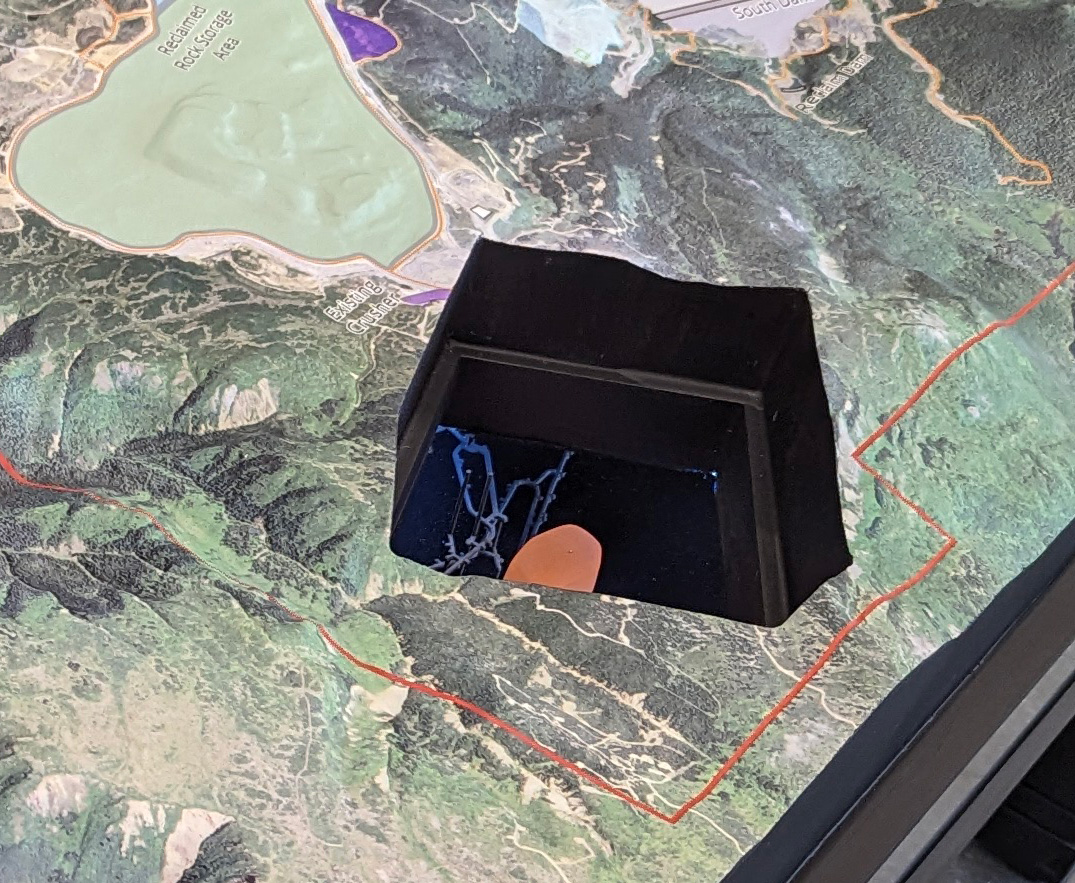 Mining Open Pit Removable Section with Underground Details