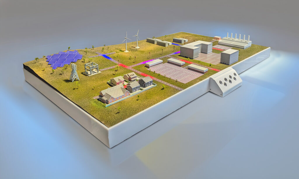 Dell Technologies Energy Grid Diorama with programmable lights