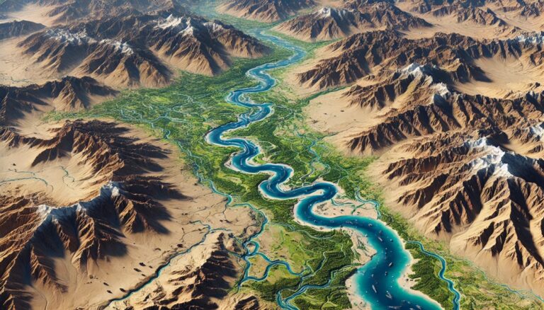 Indus River Watershed Map