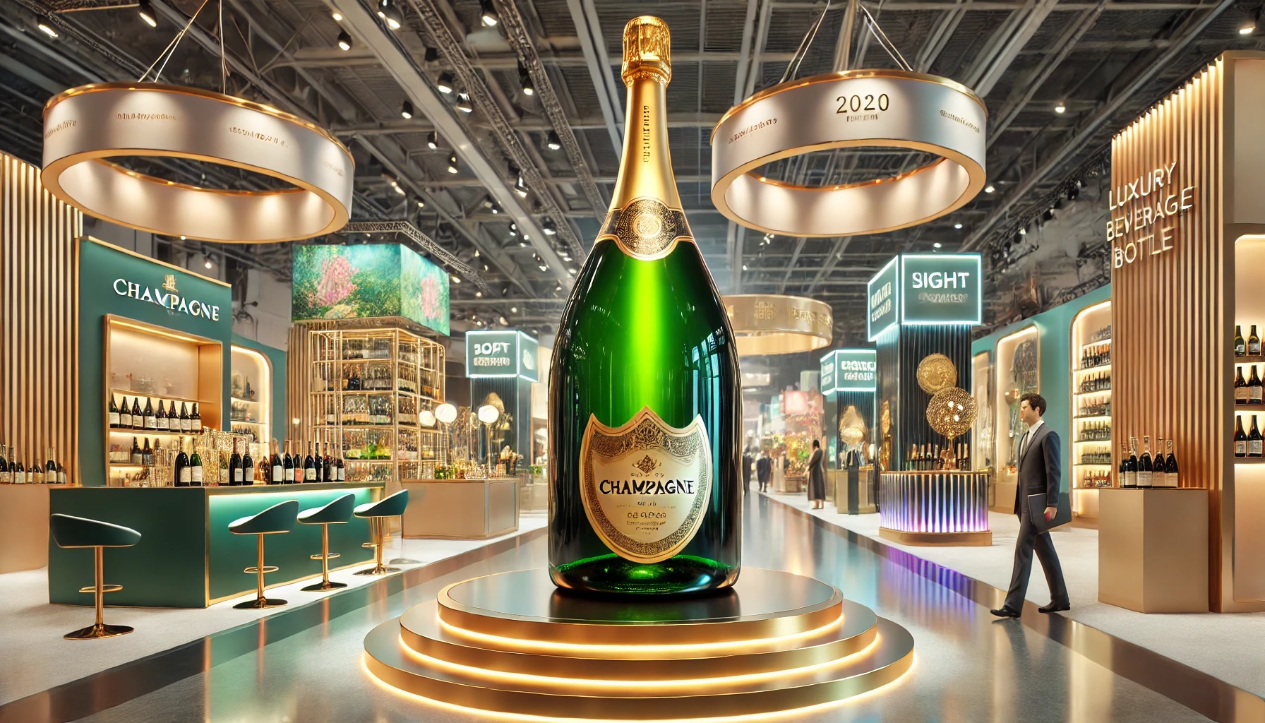 Giant Champagne Bottle Prop 2