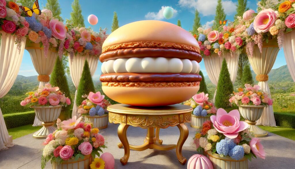Giant Macaron Prop - WhiteClouds