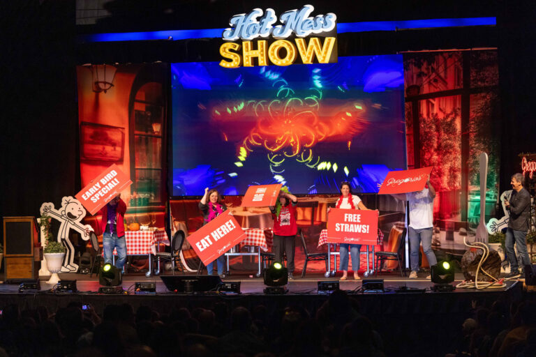 Diary of a Wimpy Kid 'Hot Mess' LED Signage and Fork & Meatball Prop